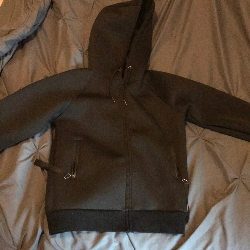 Alexander wang men’s zip up black hoodie